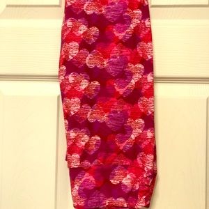 LuLaRoe OS Valentines Leggings